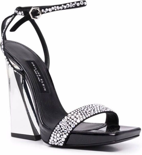 Philipp Plein stone-embellished sandals Black