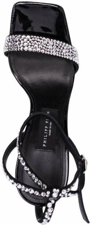 Philipp Plein stone-embellished sandals Black