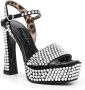 Philipp Plein Strass crystal-embellished 140mm sandals Black - Thumbnail 2