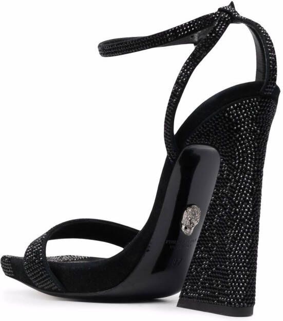 Philipp Plein strass-embellished sandals Black