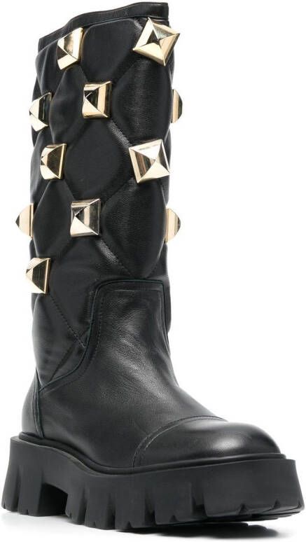Philipp Plein stud-embellished mid-calf boots Black