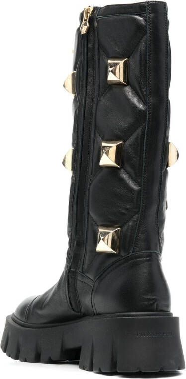 Philipp Plein stud-embellished mid-calf boots Black