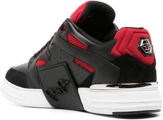 Philipp Plein Phantom Street leather sneakers Black