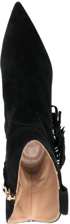 Philipp Plein tassel-detailed suede ankle boots Black