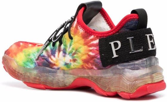 Philipp Plein Tie-dye Runner Hyper $hock sneakers Red
