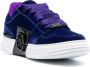 Philipp Plein tonal-logo lace-up velvet sneakers Purple - Thumbnail 2