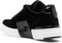 Philipp Plein tonal-logo velvet low-top sneakers Black - Thumbnail 3