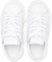 Philippe Model Kids embossed-logo patch leather sneakers White - Thumbnail 3