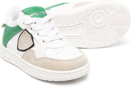 Philippe Model Kids lace-up leather sneakers White