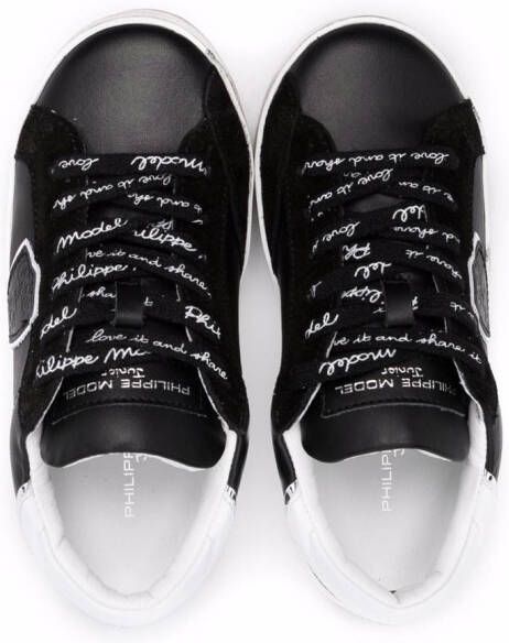 Philippe Model Kids Paris Veau lace-up sneakers Black