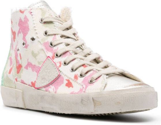 Philippe Model Paris abstract-pattern print sneakers White