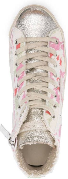 Philippe Model Paris abstract-pattern print sneakers White