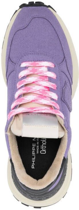 Philippe Model Paris Antibes lace-up suede sneakers Purple