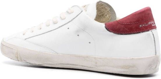 Philippe Model Paris colour-block panelled leather sneakers White