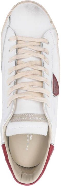 Philippe Model Paris colour-block panelled leather sneakers White