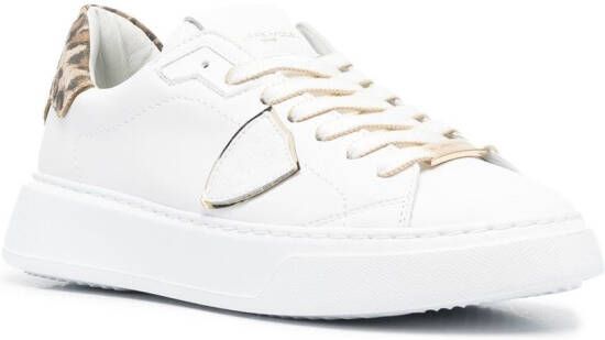 Philippe Model Paris contrast heel-counter sneakers White