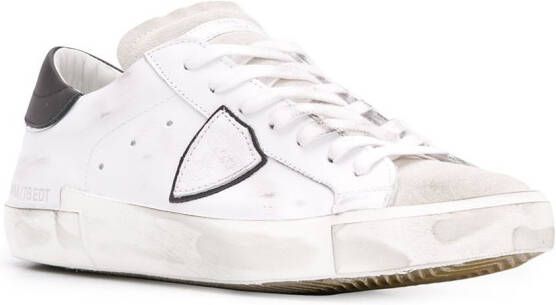 Philippe Model Paris distressed effect low-top sneakers White