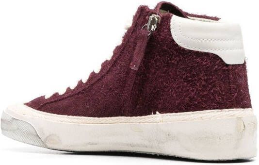 Philippe Model Paris distressed high-top sneakers Red