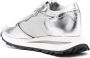 Philippe Model Paris leather-panelled low-top sneakers Silver - Thumbnail 3