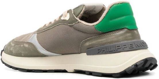 Philippe Model Paris logo-patch low-top sneakers Green