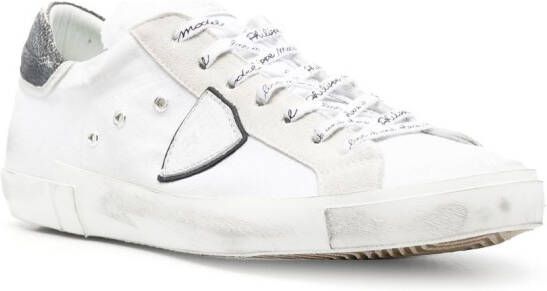 Philippe Model Paris logo-patch low-top sneakers White