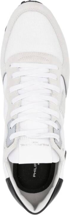 Philippe Model Paris panelled lace-up sneakers White