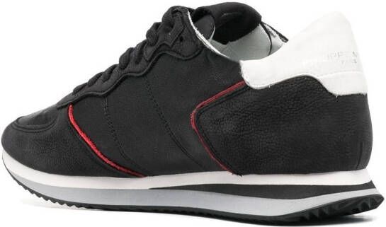 Philippe Model Paris panelled leather sneakers Black