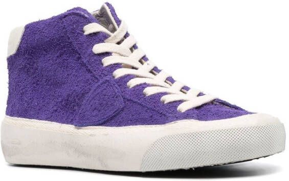 Philippe Model Paris Plaisir high-top sneakers Purple