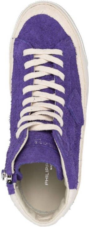 Philippe Model Paris Plaisir high-top sneakers Purple