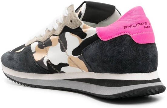 Philippe Model Paris PRSX camouflage low-top sneakers Black
