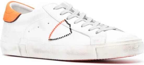 Philippe Model Paris Prsx logo-appliqué leather sneakers White