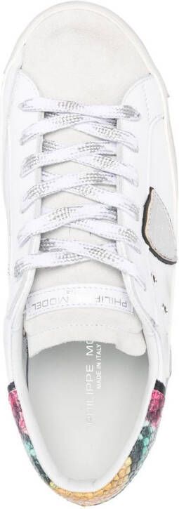 Philippe Model Paris side logo-patch detail sneakers White