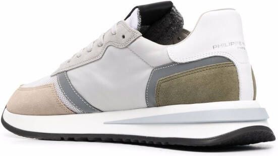Philippe Model Paris side logo-patch sneakers Grey