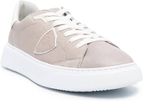 Philippe Model Paris Temple leather sneakers Grey