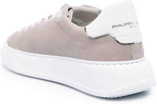 Philippe Model Paris Temple leather sneakers Grey