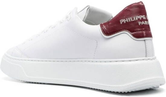 Philippe Model Paris Temple low-top leather sneakers White