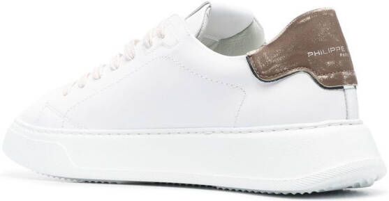 Philippe Model Paris Temple two-tone sneakers White