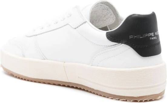 Philippe Model Paris Temple Veau leather sneakers White