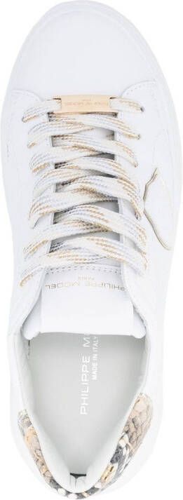 Philippe Model Paris Temple Veau Python low-top sneakers White