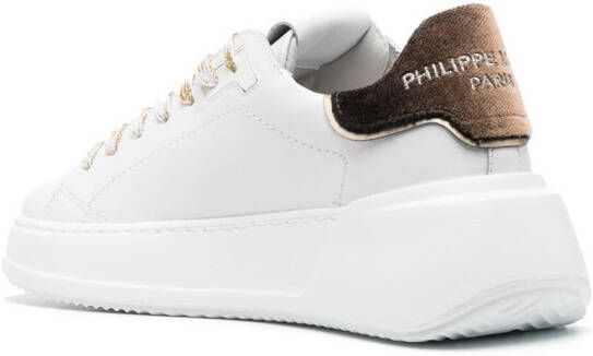 Philippe Model Paris Tres Temple low-top sneakers White