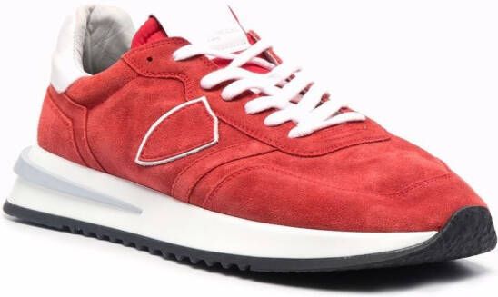 Philippe Model Paris Tropez 2.1 washed suede sneakers Red