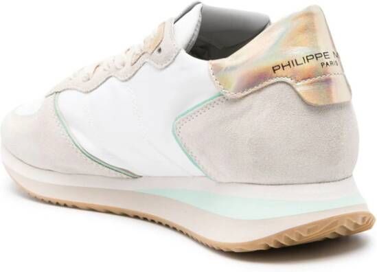 Philippe Model Paris Tropez lace-up leather sneakers Neutrals
