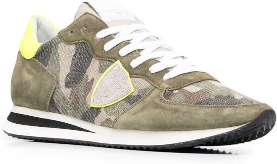 Philippe Model Paris Trpx Camouflage Neon low-top sneakers Green