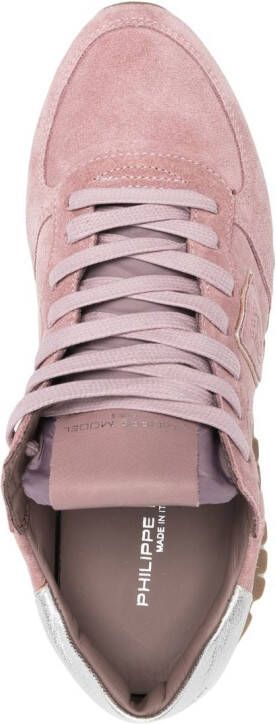 Philippe Model Paris TRPX lace-up suede sneakers Pink
