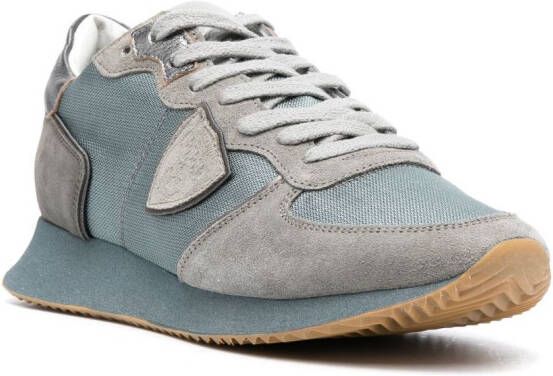 Philippe Model Paris TRPX leather low-top sneakers Blue