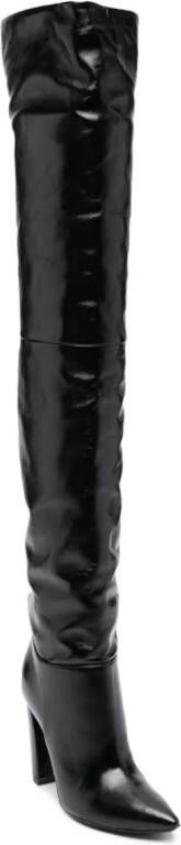 Philosophy Di Lorenzo Serafini 120mm leather pointy-toe boots Black