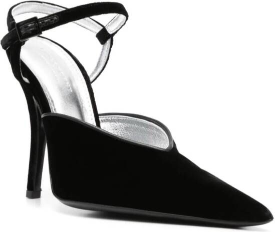 Philosophy Di Lorenzo Serafini 125mm pointed-toe velvet pumps Black