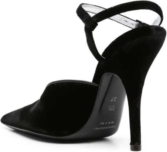 Philosophy Di Lorenzo Serafini 125mm pointed-toe velvet pumps Black