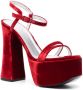 Philosophy Di Lorenzo Serafini 145mm velvet-finish sandals Red - Thumbnail 2