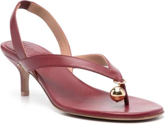Philosophy Di Lorenzo Serafini x Malone Souliers Lucie 70mm leather sandals Red